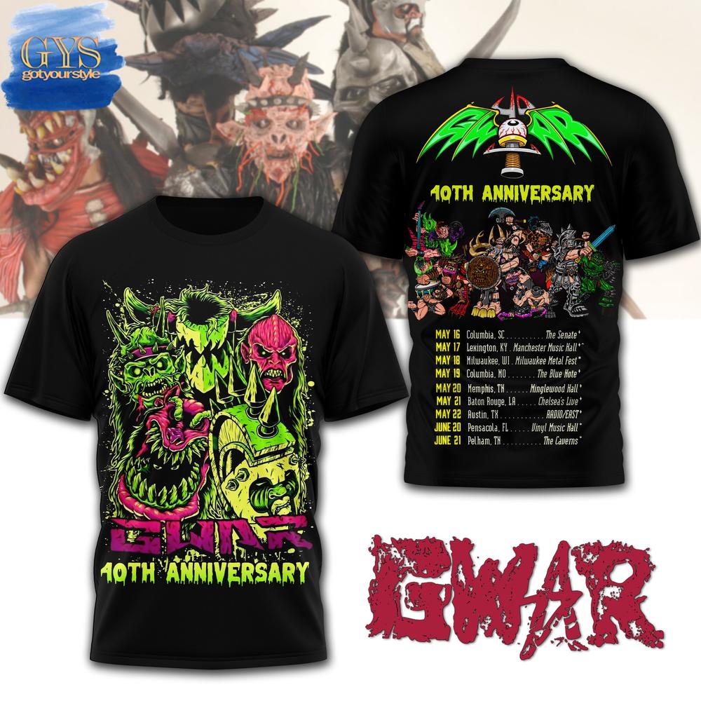 GWAR 40th Anniversary Limited Edition T-Shirt