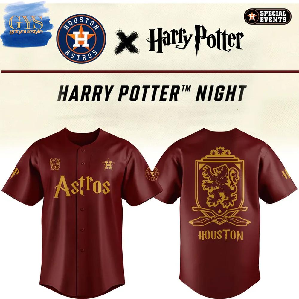Harry Potter Night 2025 Houston Astros Premium Edition Baseball Jersey