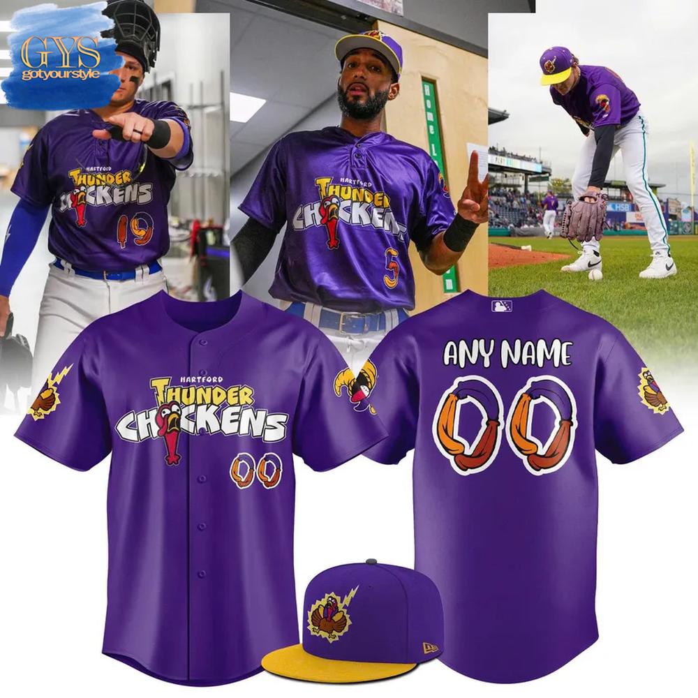 Hartford Yard Goats Thunder Chickens Limited Edition Baseball Jersey