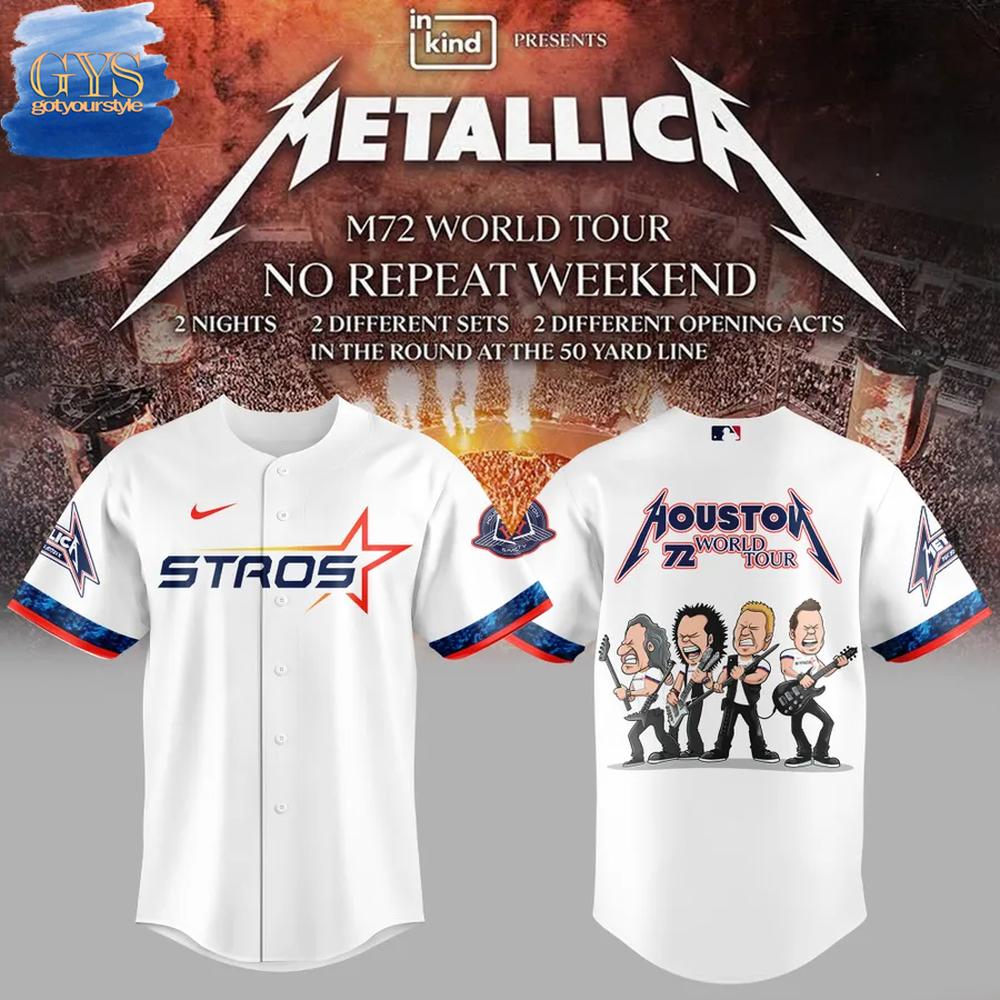 Houston Astros x Metallica M72 World Tour 2025 Jersey