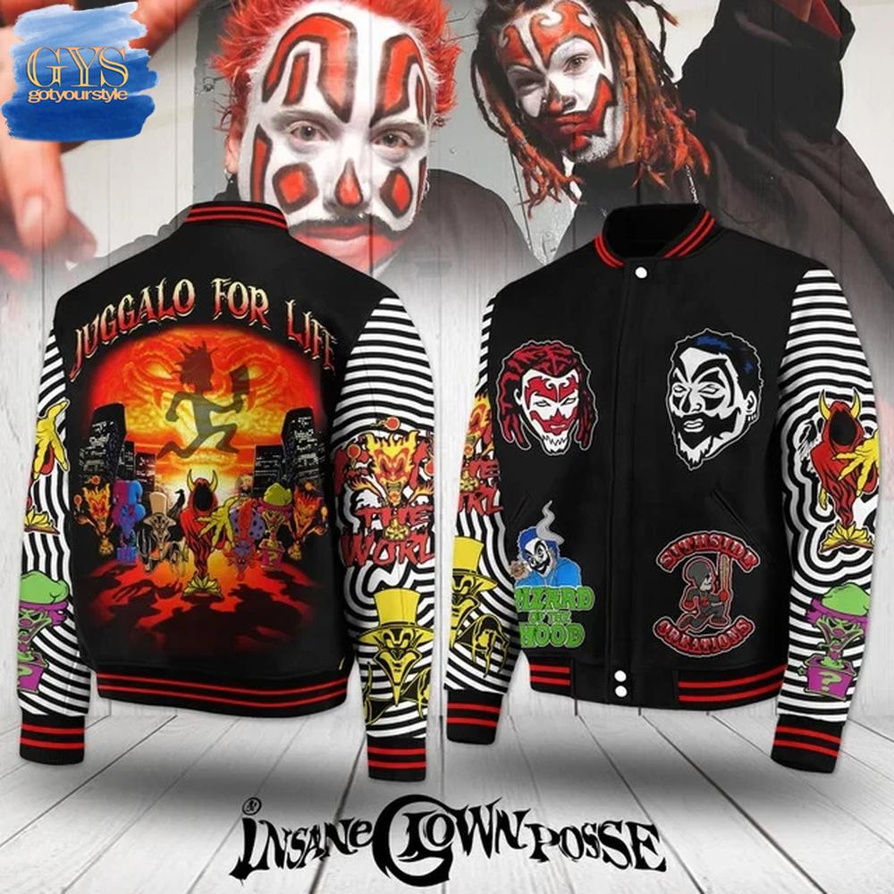 Insane Clown Posse Juggalo For Life Baseball Jacket