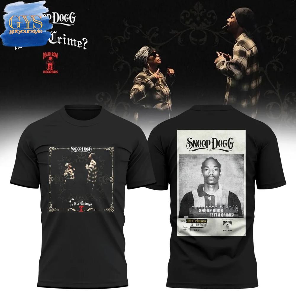 Iz It A Crime Snoop Dogg x Death Row Limited Edition Shirt