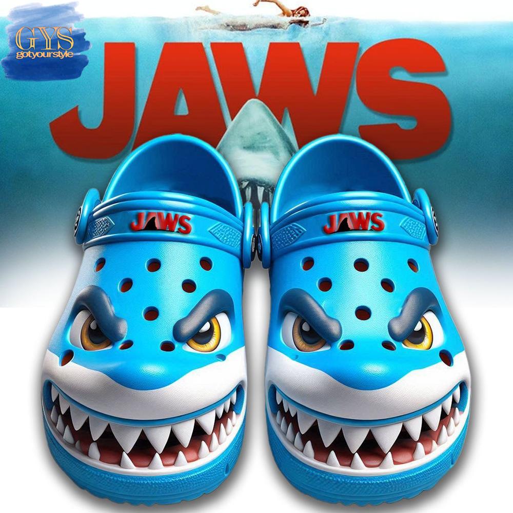 JAWS Movie Limited Edition Crocs Clogs Shoes