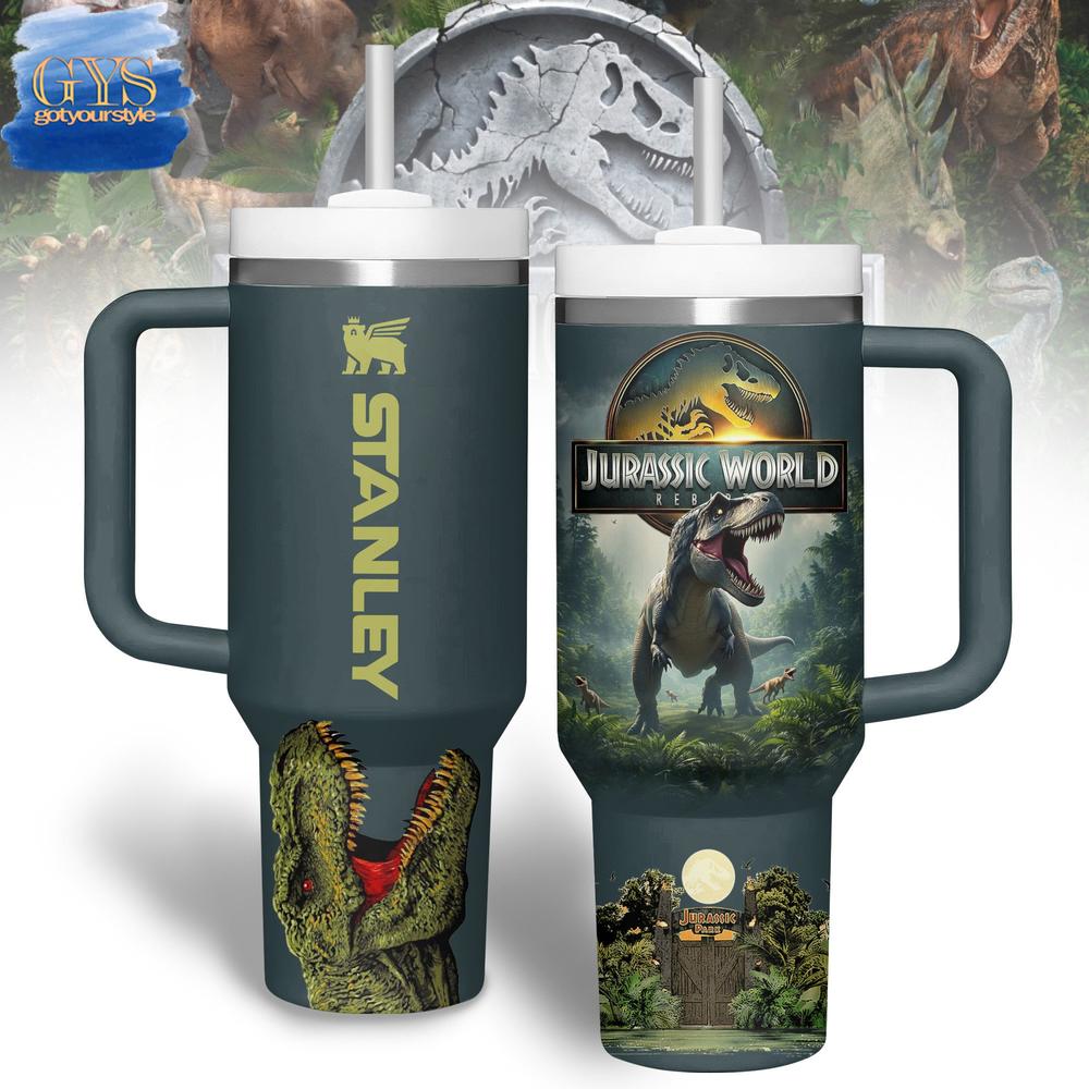 Jurassic World Rebirth 40 Oz Stanley Tumbler Cup
