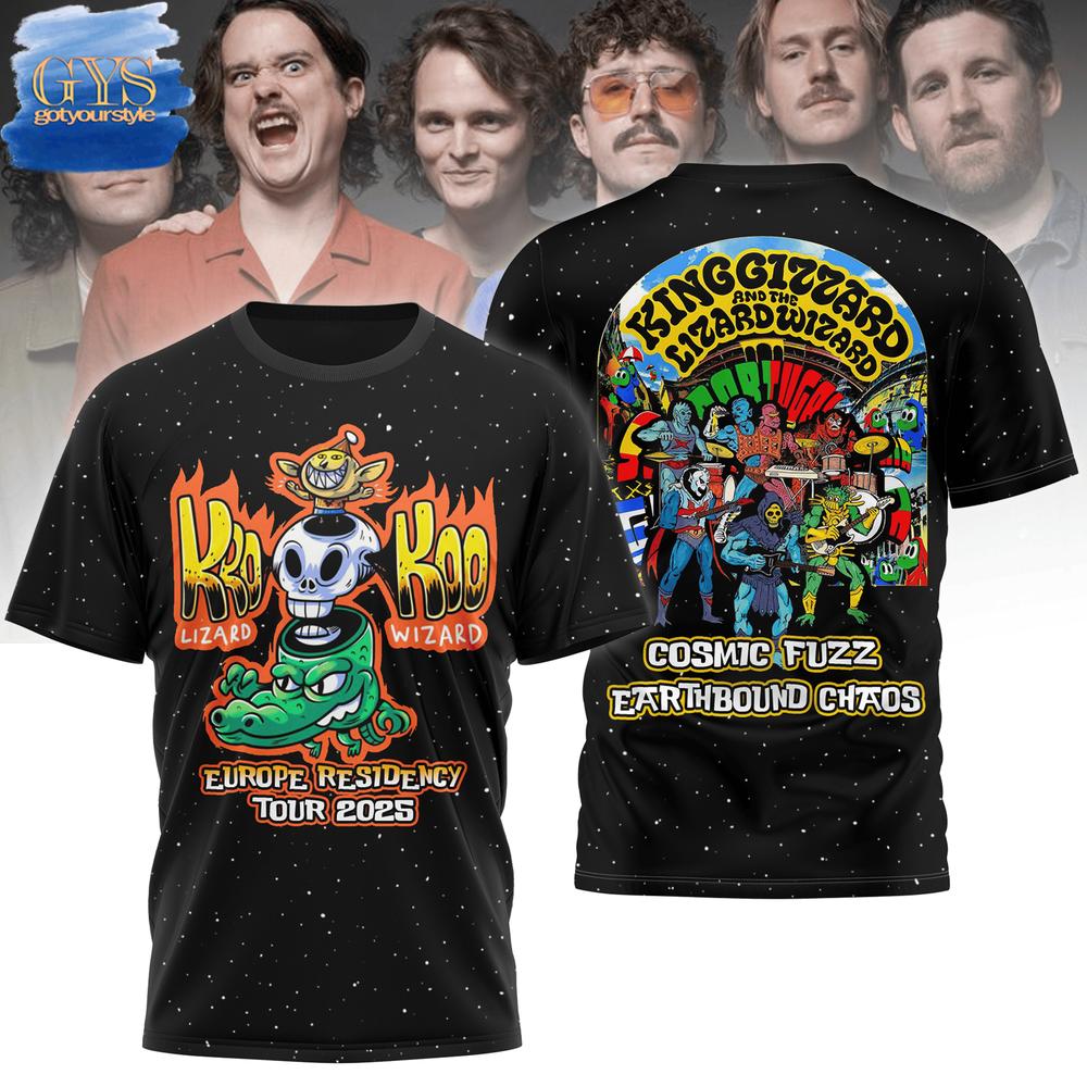 King Gizzard and the Lizard Wizard Europe Residency Tour 2025 T-Shirt