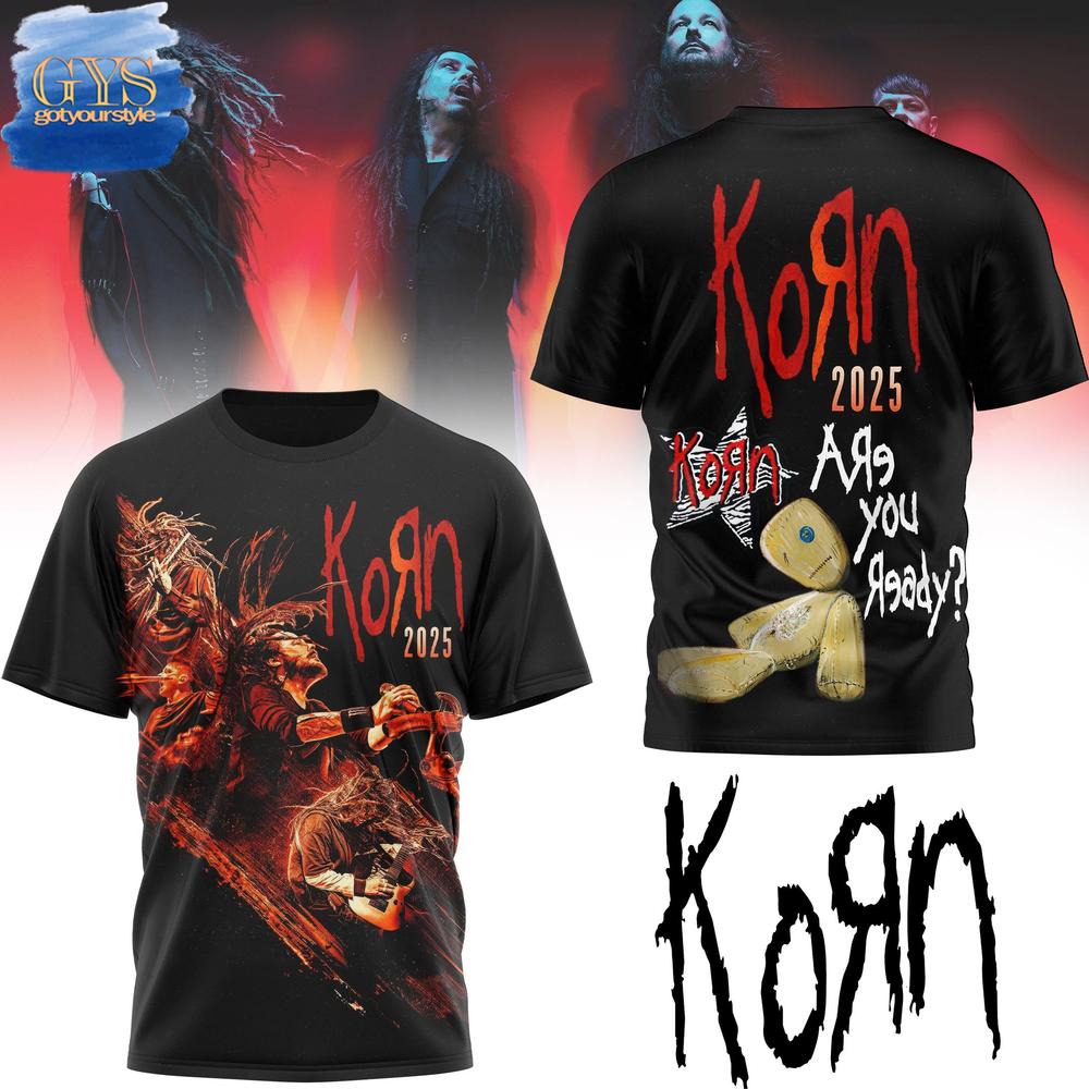Korn 2025 Poster Tour Limited Edition T-Shirt