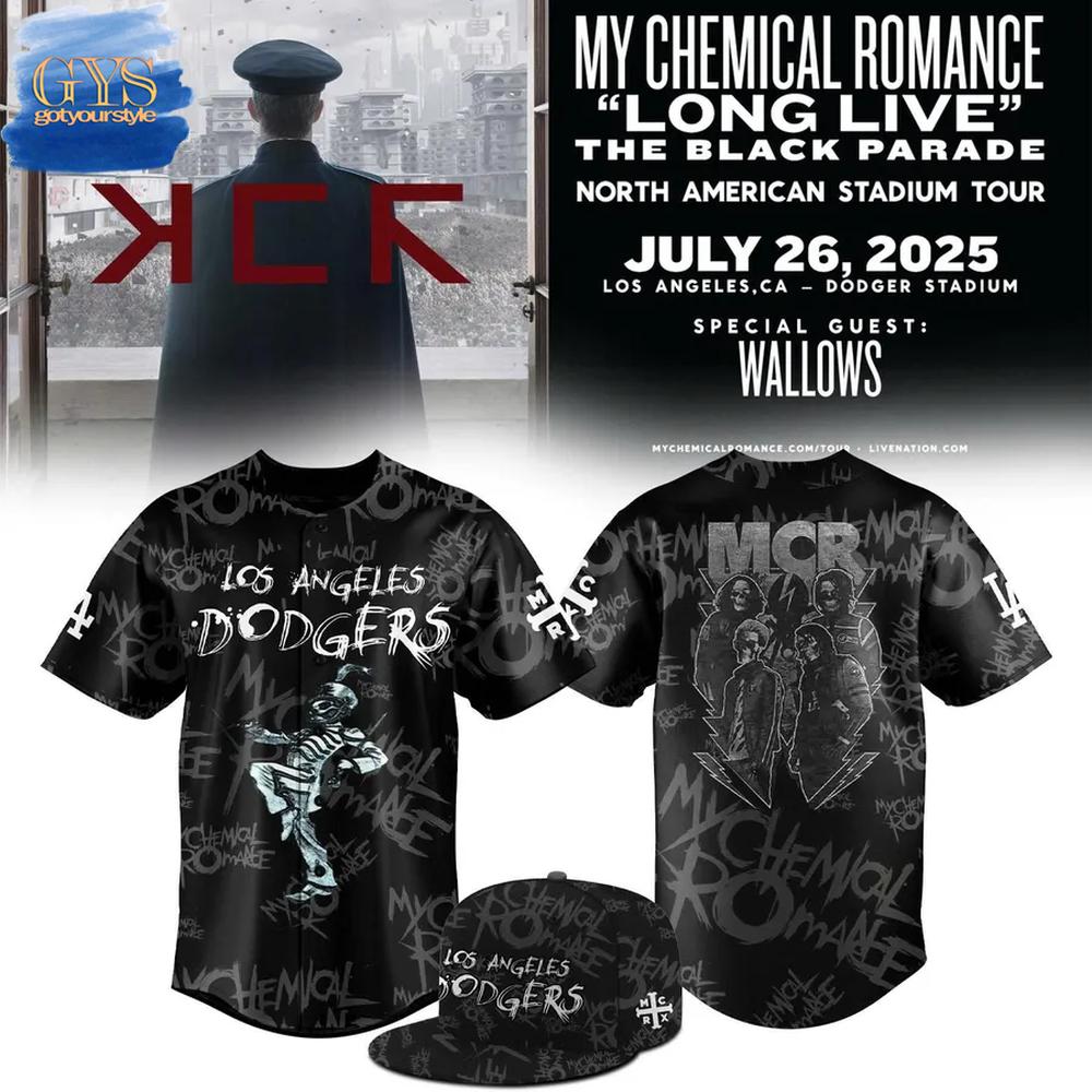 LA Dodgers My Chemical Romance Concert Limited Edition Baseball Jersey