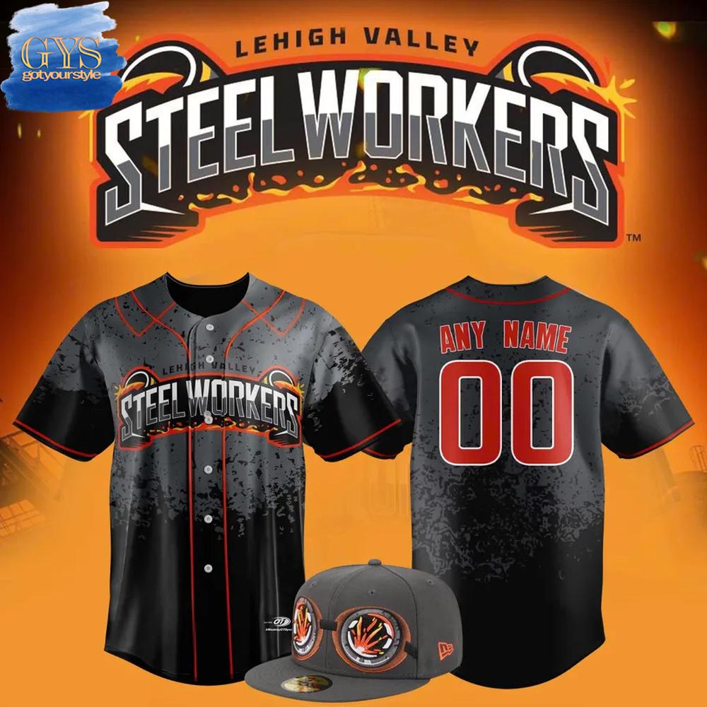 Lehigh Valley IronPigs Steelworkers Replica Baseball Jersey
