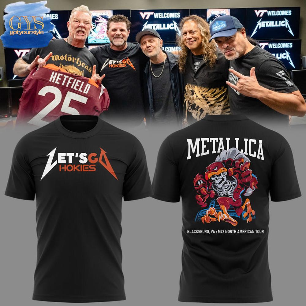 Let’s Go Hokies Metallica x Virginia Tech Tee