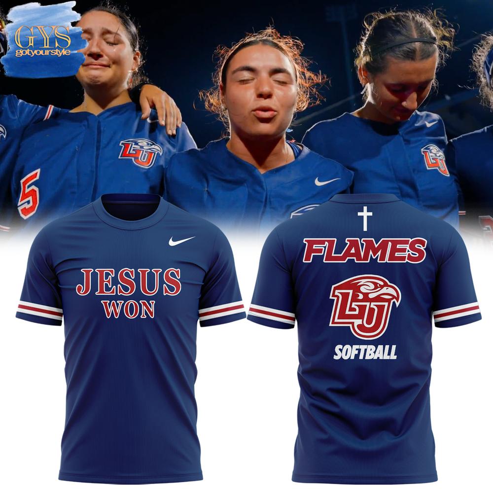 Liberty Flames Softball Jesus Won Limited Edition Merch Collection