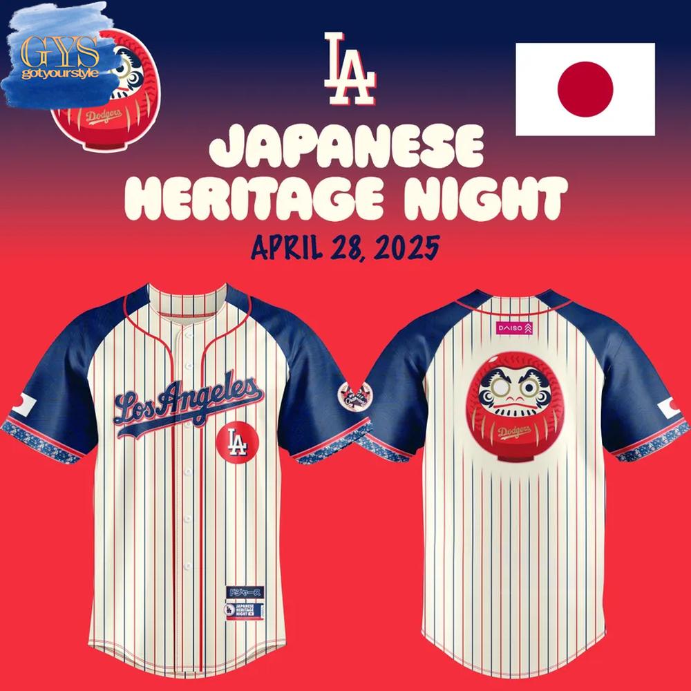 Los Angeles Dodgers 2025 Japanese Heritage Night Jersey