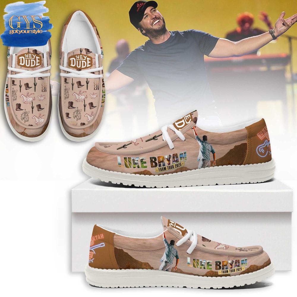 Luke Bryan Farm Tour 2025 Limited Edition Hey Dude Shoes