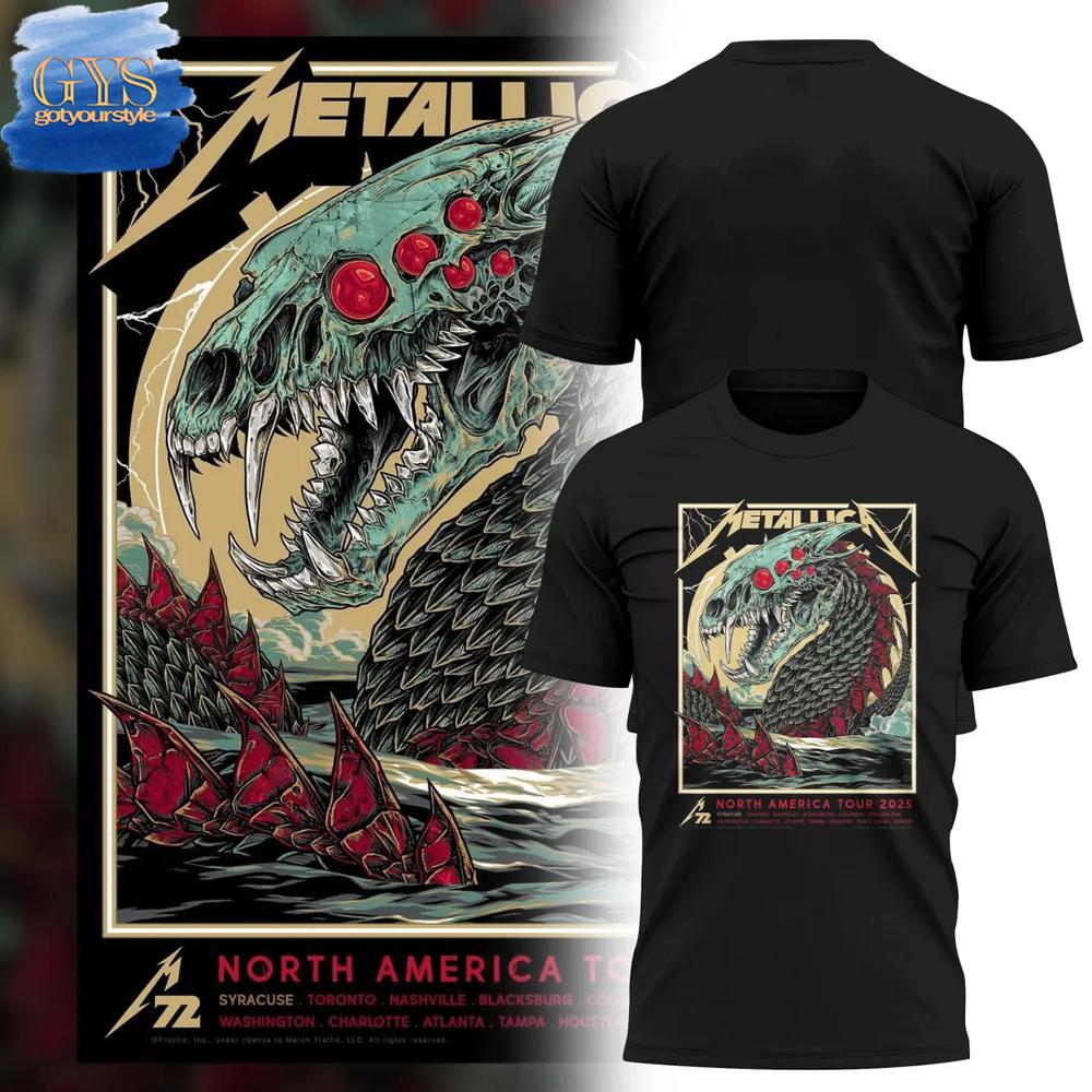M72 North American Tour Metallica 2025 Shirt