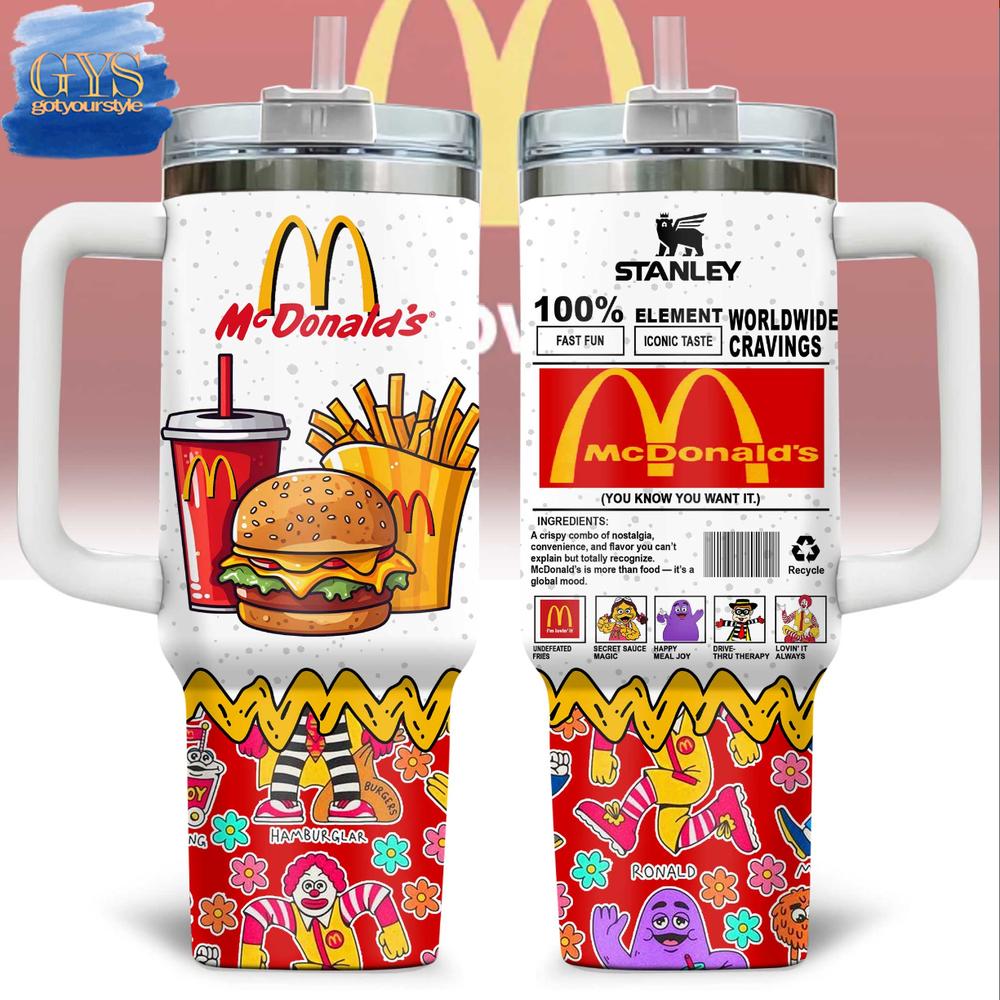 McDonald’s Hamburglar 40 Oz Stanley Tumbler Cup