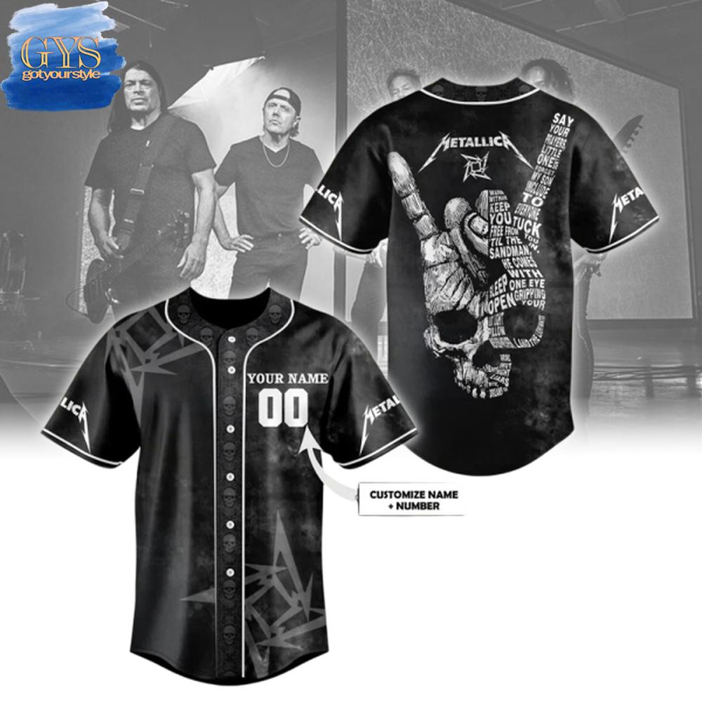Metallica Band 2025 Limited Edition Baseball Jersey