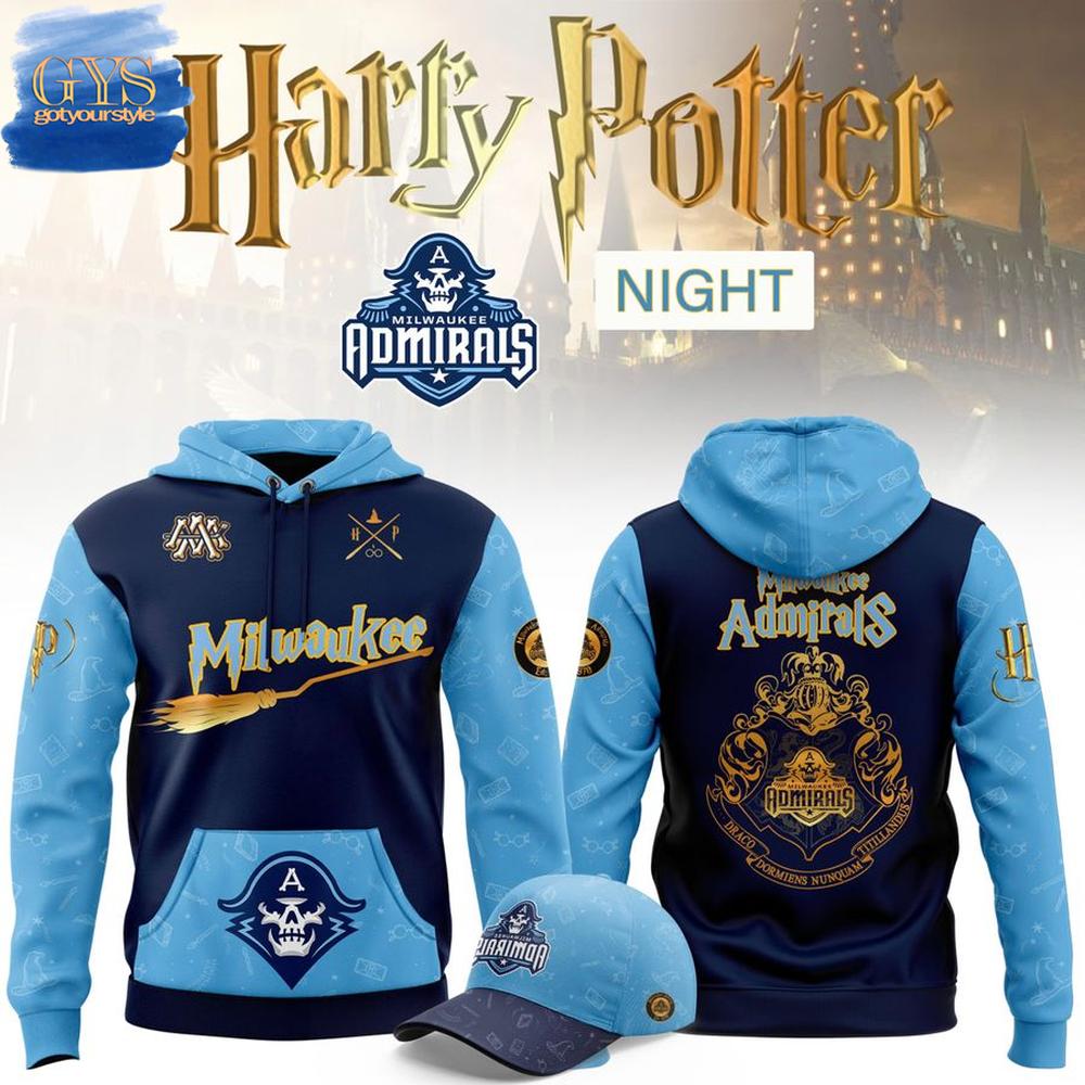 Milwaukee Admirals Harry Potter Night 2025  Edition Hoodie