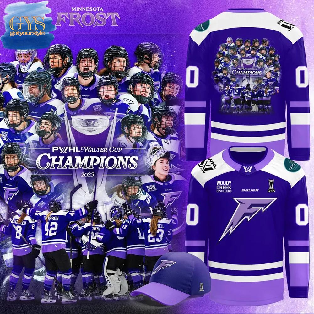 Minnesota Frost Walter Cup Championship Hockey Jersey 2025