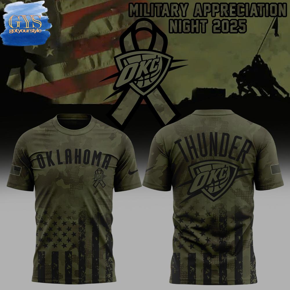 OKC THUNDER Military Appreciation Night Merchandise
