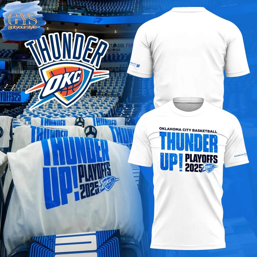 OKC Thunder Basketball Playoffs 2025 T-Shirt