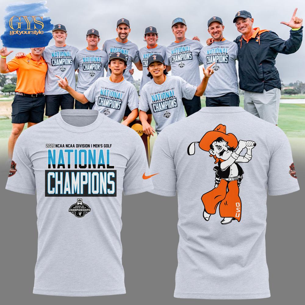 Oklahoma State Cowboys 2025 NCAA Men’s Golf National Champions Merch Collection