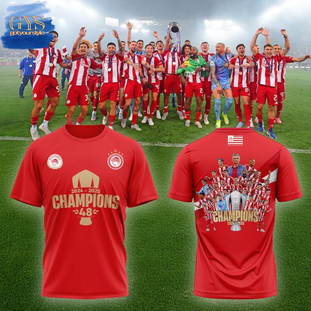 Olympiacos FC 2024-2025 Greek Champions Merch Collection
