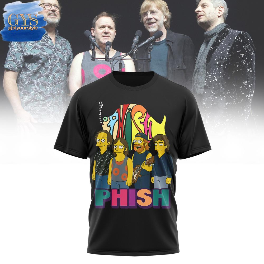PHISH The Simpsons Style Limited Edition Merch Collection