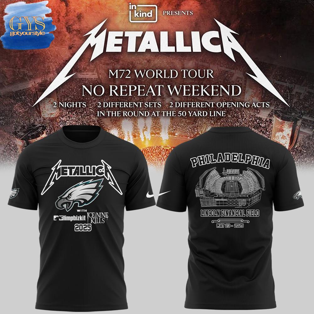 Philadelphia Eagles x Metallica M72 World Tour T-Shirt