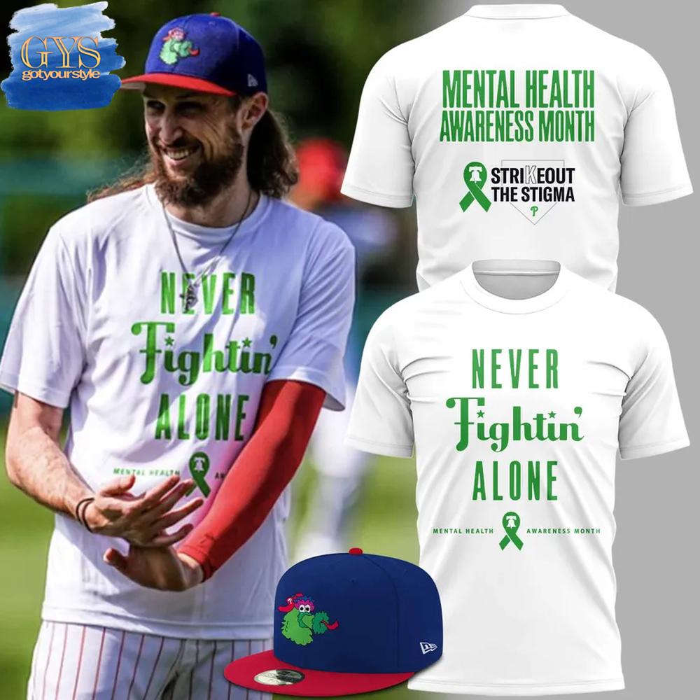 Philadelphia Phillies 2025 Mental Health Awareness Month T-Shirt