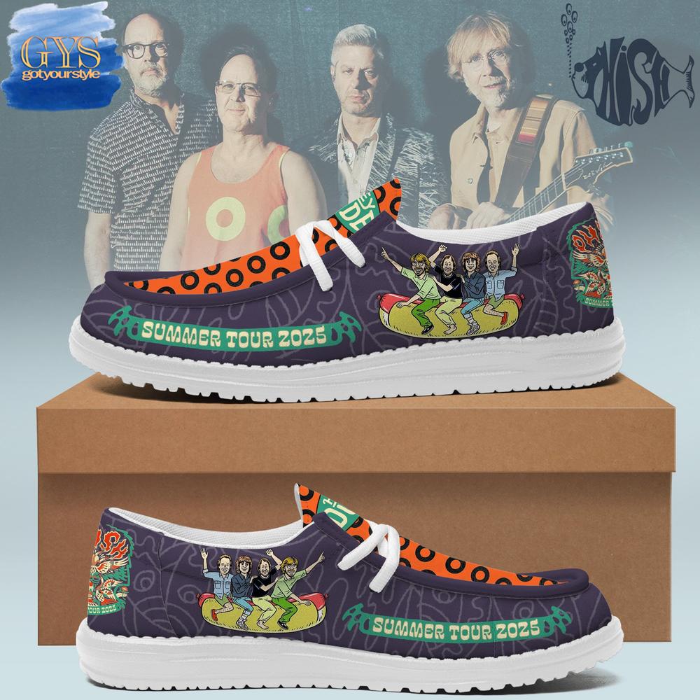 Phish Summer Tour 2025 Hey Dude Shoes