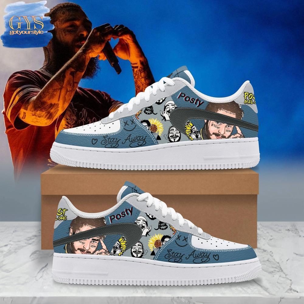 Post Malone POSTY Stay Away Limited Edition Air Force 1