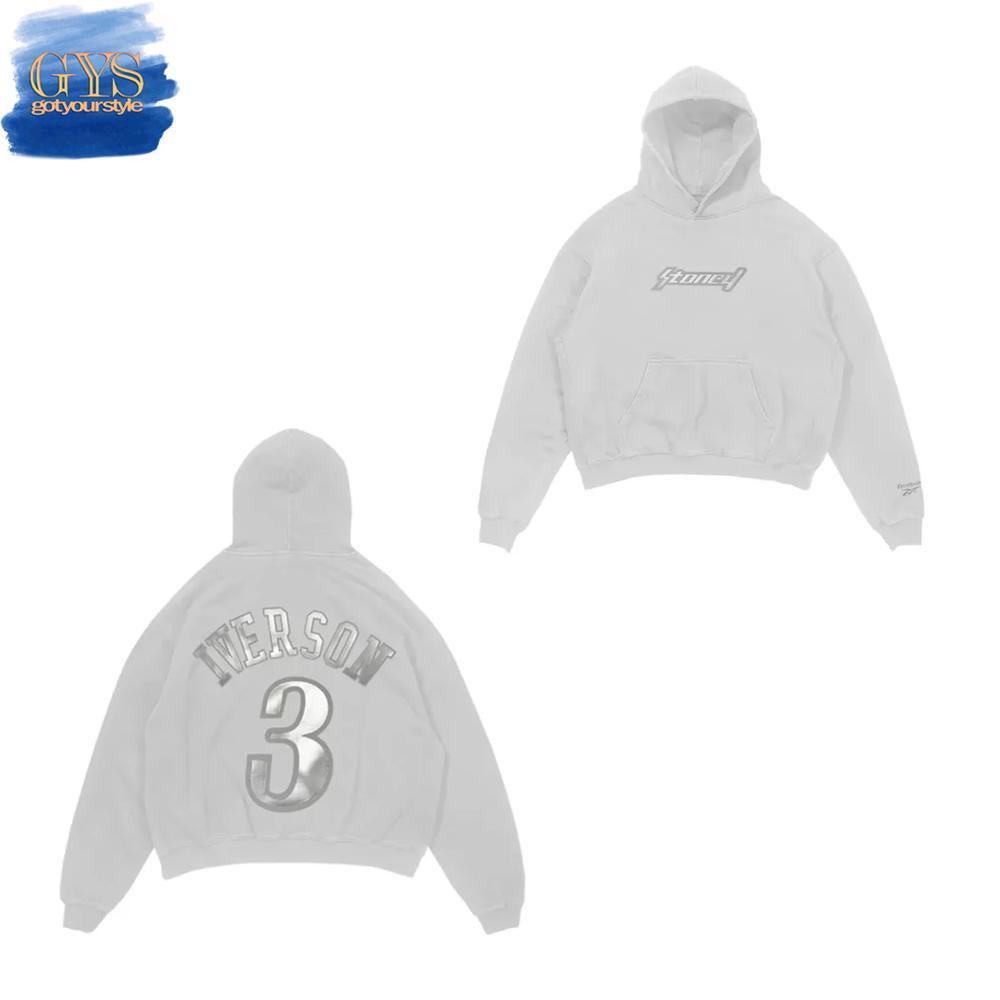Post Malone x Reebok White Iverson Hoodie