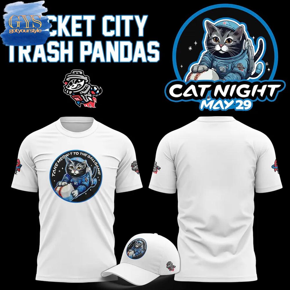 Rocket City Trash Pandas Cat Night Special Edition T-Shirt