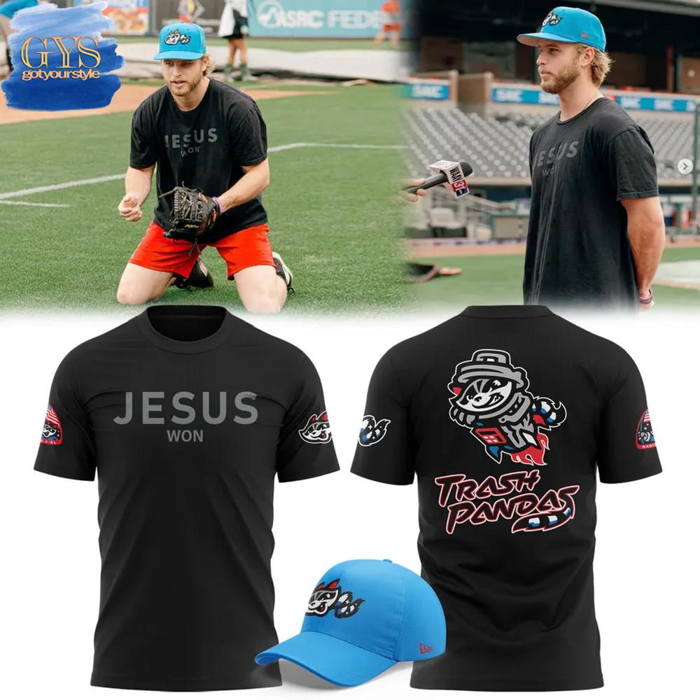 Rocket City Trash Pandas x Jesus Won Merchandise Collection