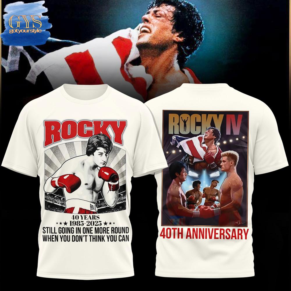 Rocky IV 40th Anniversary  Edition T-Shirt