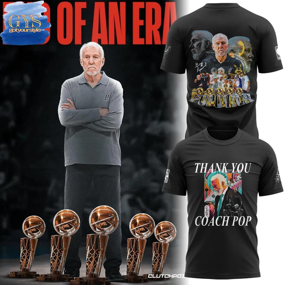 San Antonio Spurs Thank You Coach Pop Merchandise