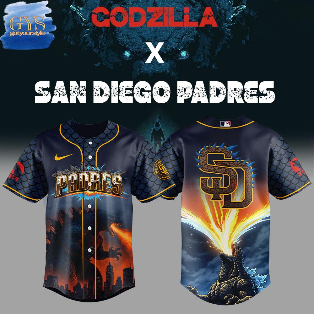 San Diego Padres x Godzilla Premium Limited Edition Baseball Jersey