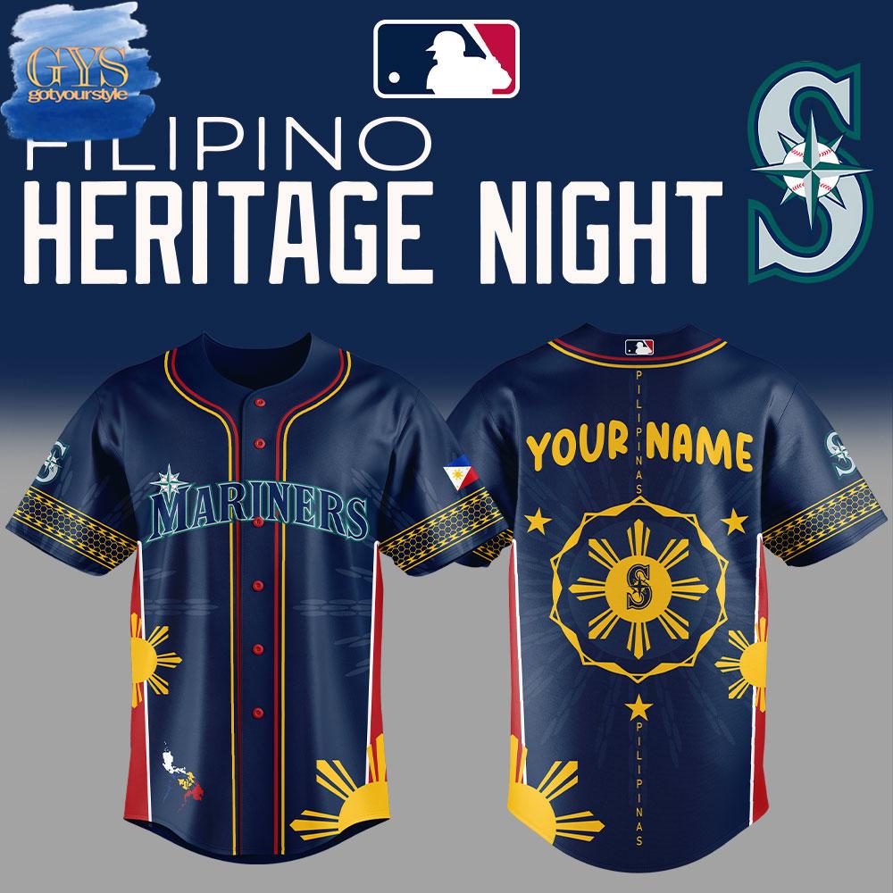 Seattle Mariners Filipino Heritage Night 2025 Limited Edition Baseball Jersey