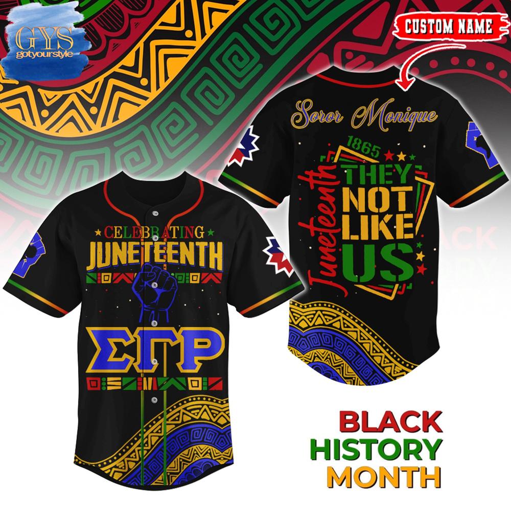Sigma Gamma Rho x Juneteenth Limited Edition Baseball Jersey