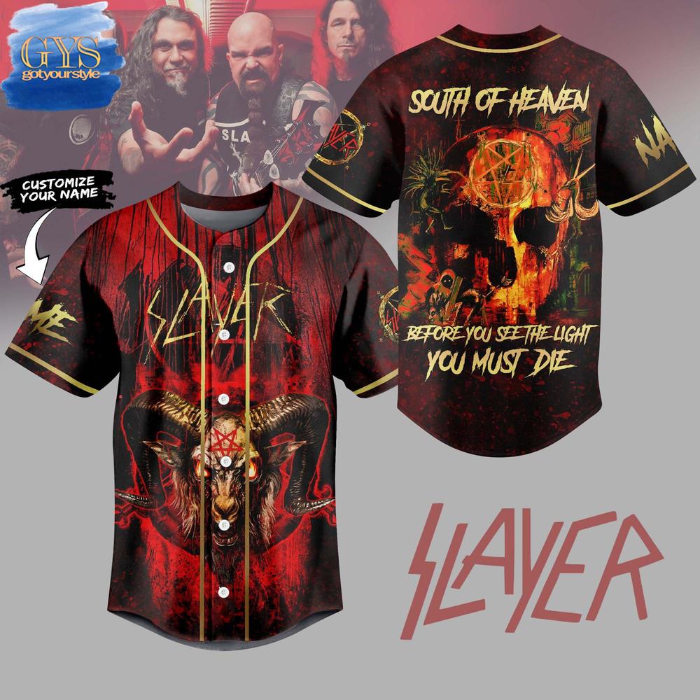 Slayer South Of Heaven Limited Edition Baseball Jersey