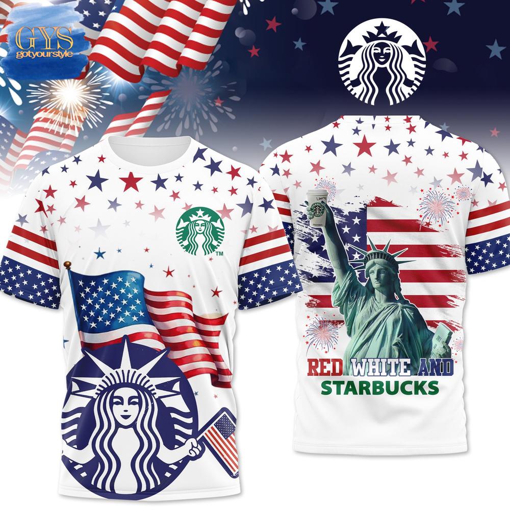 Starbucks Happy Independence Day T-Shirt