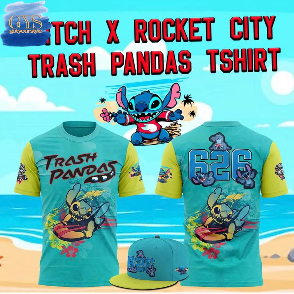 Stitch x Rocket City Trash Pandas Limited Edition T-Shirt