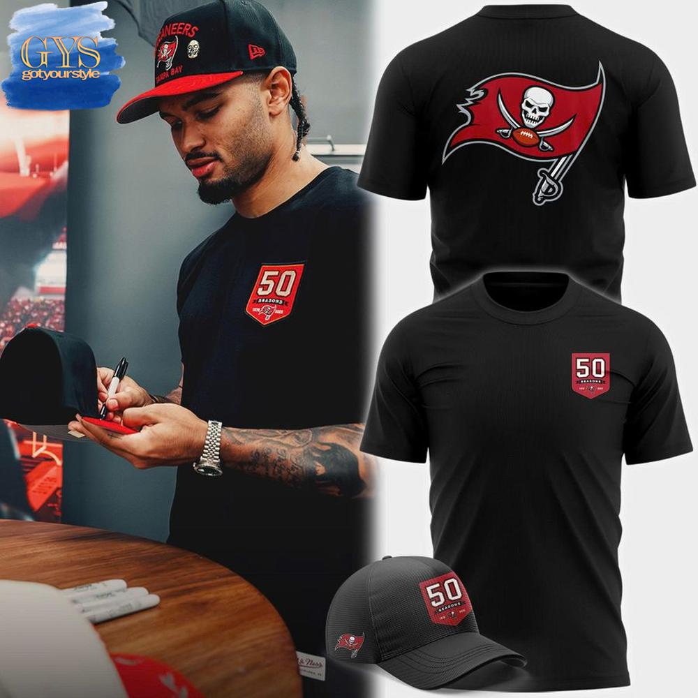 Tampa Bay Buccaneers 50th Season Limited Edition Black Shirt Collection