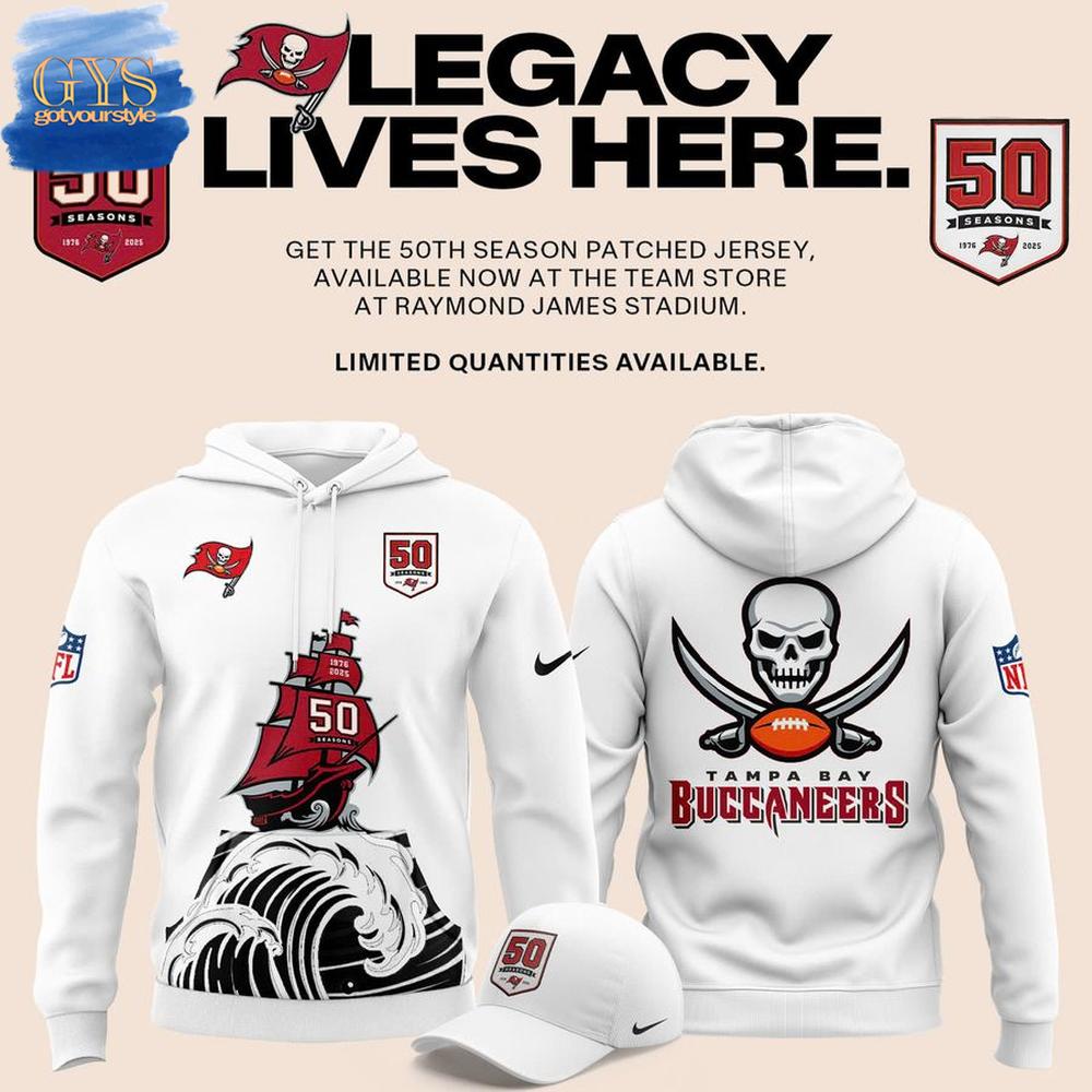 Tampa Bay Buccaneers Celebration 50th Season Limited Edition Hoodie