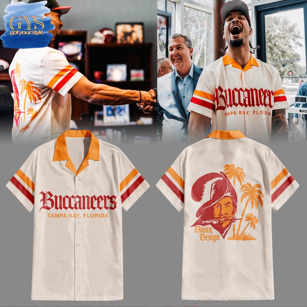 Tampa Bay Buccaneers x Emeka Egbuka Duvin Design Limited Edition Hawaiian Shirt