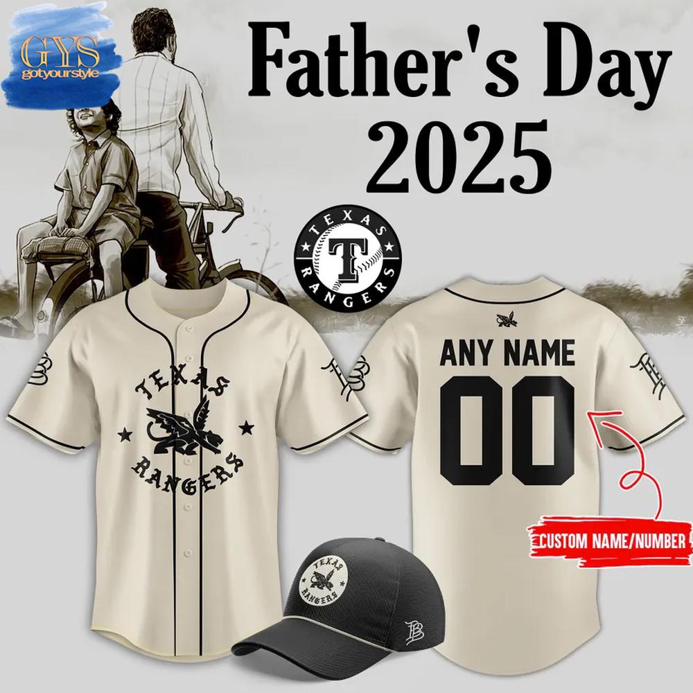 Texas Rangers 2025 Father’s Day Limited Edition Baseball Jersey