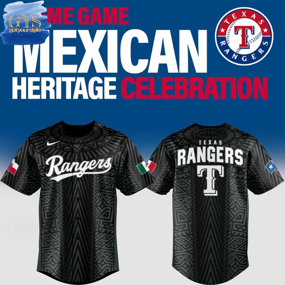 Texas Rangers Mexican Heritage Celebration Limited Edition Baseball Jersey