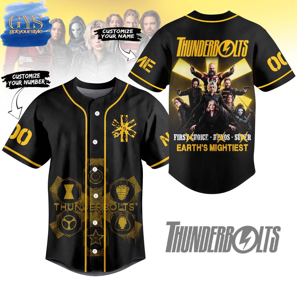 Thunderbolts Earth’s Mightiest Limited Edition Baseball Jersey