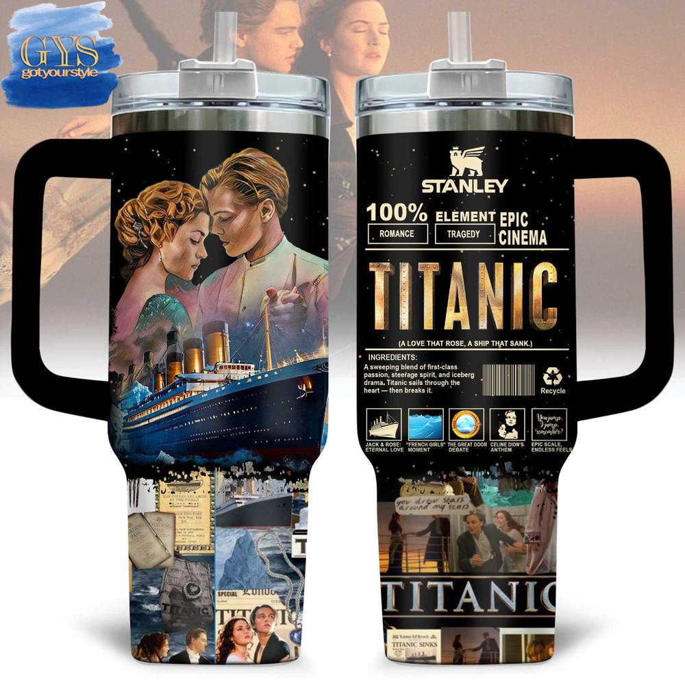 Titanic A Love That Rose 40 Oz Stanley Tumbler Cup