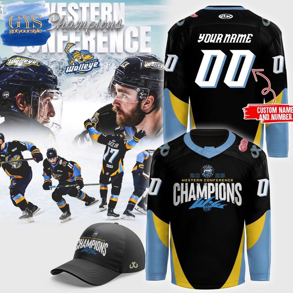 Toledo Walleye Western Conference Champions Hockey Jersey 2025