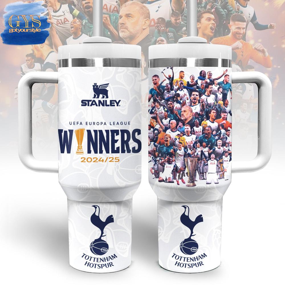 Tottenham Hotspur UEFA Europa League Winners 2024-25 Limited Edition 40 Oz Stanley Cup